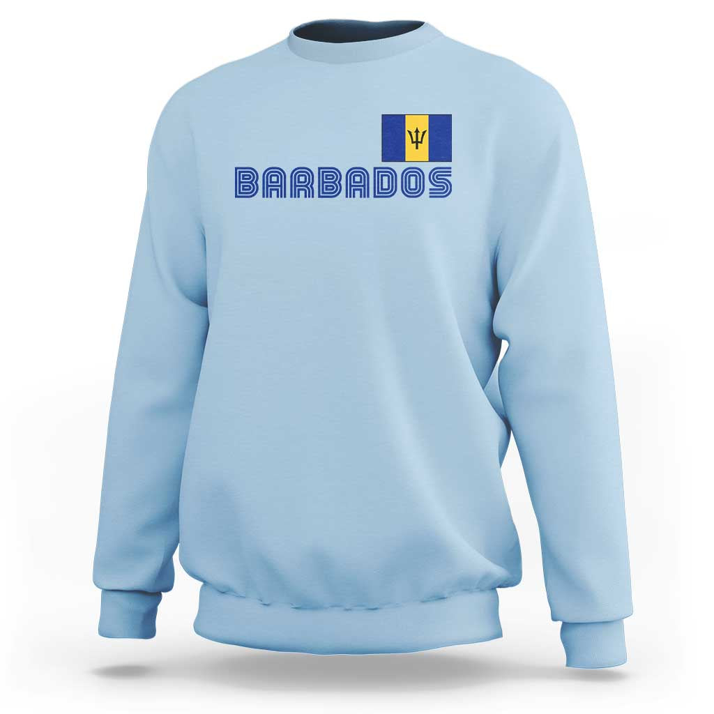 Retro Barbados Sweatshirt Vintage Barbadian Souvenir Caribbean Island Pride Heritage Gift