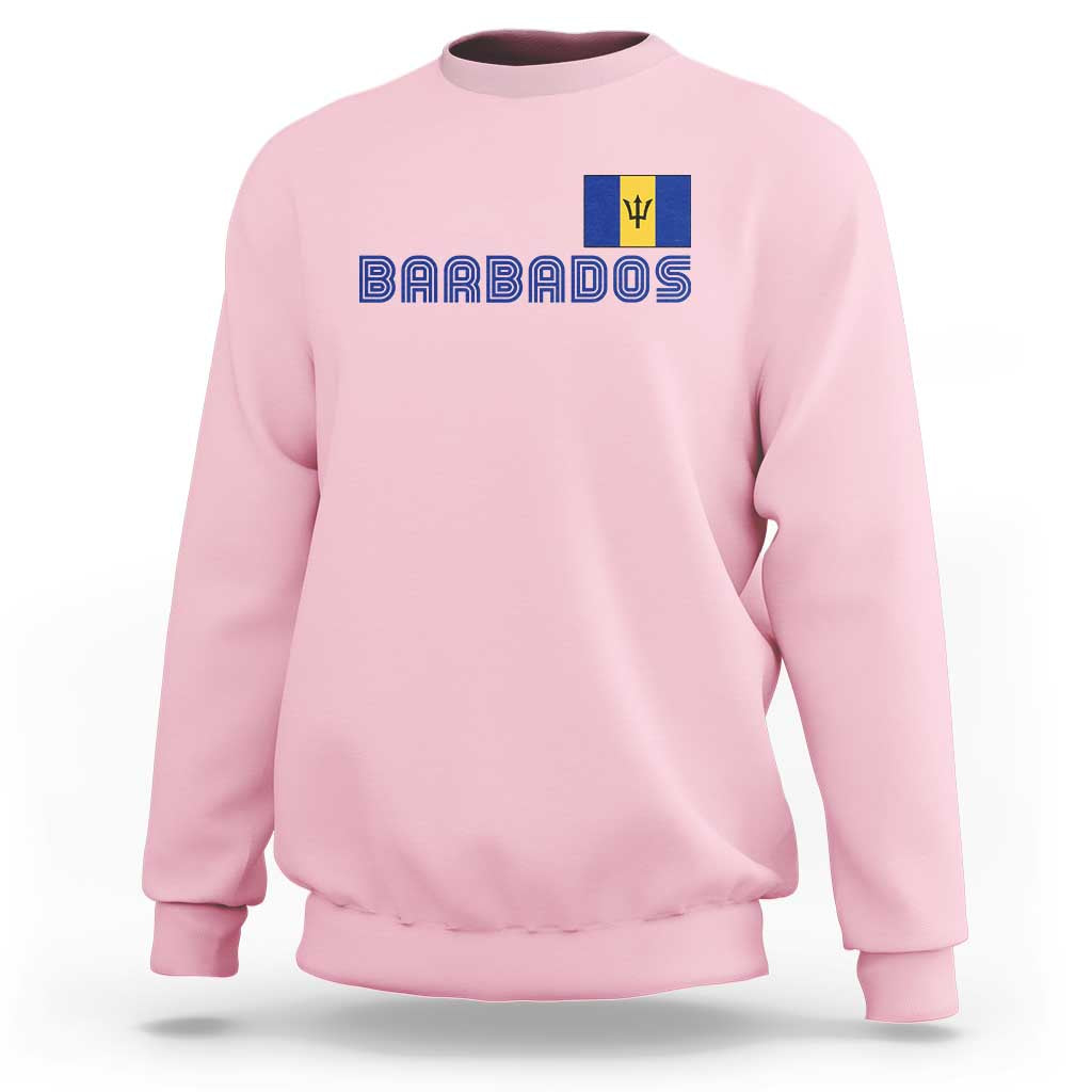 Retro Barbados Sweatshirt Vintage Barbadian Souvenir Caribbean Island Pride Heritage Gift
