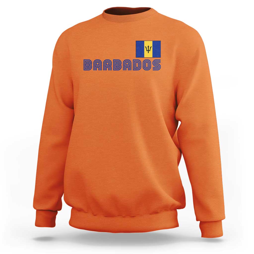 Retro Barbados Sweatshirt Vintage Barbadian Souvenir Caribbean Island Pride Heritage Gift
