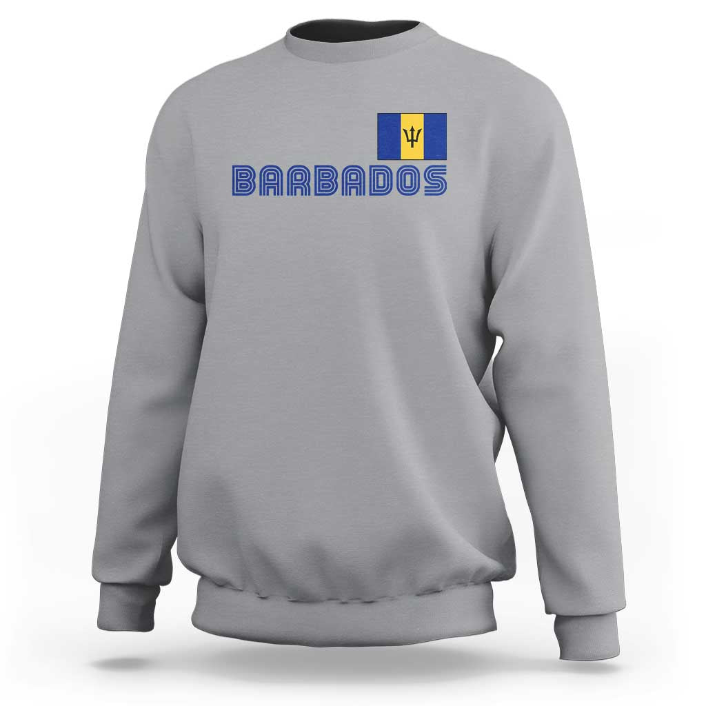 Retro Barbados Sweatshirt Vintage Barbadian Souvenir Caribbean Island Pride Heritage Gift