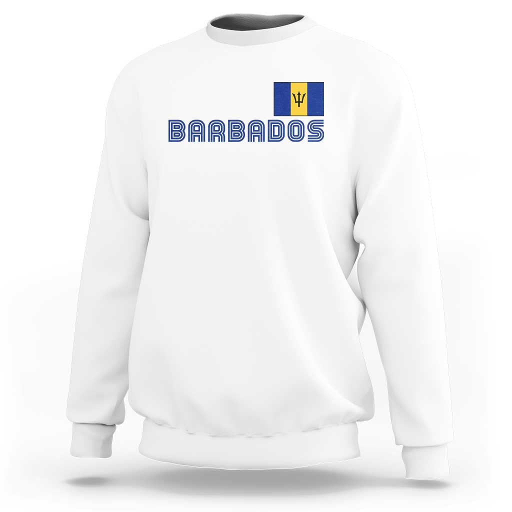 Retro Barbados Sweatshirt Vintage Barbadian Souvenir Caribbean Island Pride Heritage Gift
