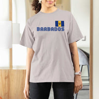 Retro Barbados T Shirt For Women Vintage Barbadian Souvenir Caribbean Island Pride Heritage Gift