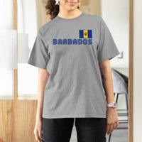 Retro Barbados T Shirt For Women Vintage Barbadian Souvenir Caribbean Island Pride Heritage Gift