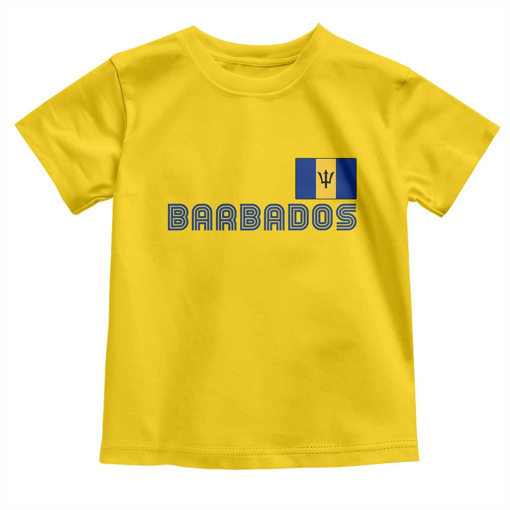 Retro Barbados Toddler T Shirt Vintage Barbadian Souvenir Caribbean Island Pride Heritage Gift