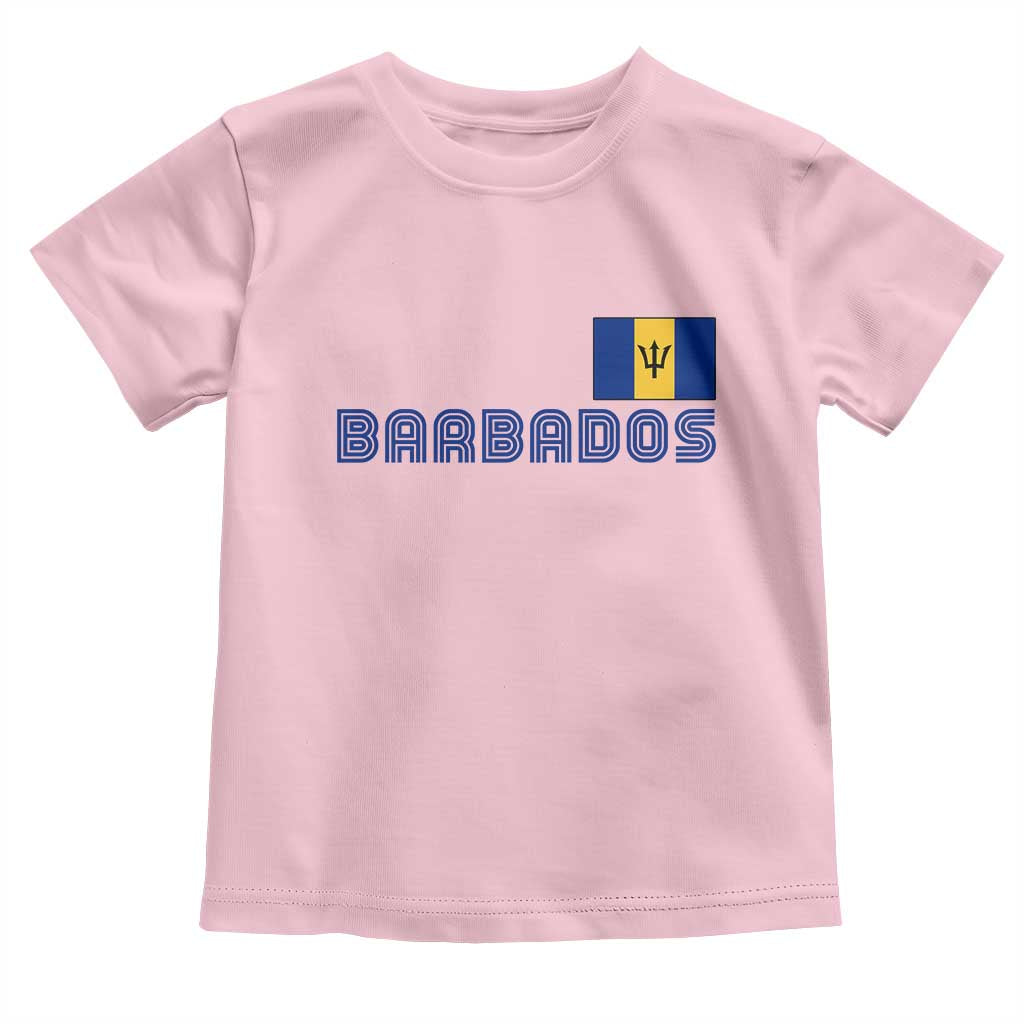 Retro Barbados Toddler T Shirt Vintage Barbadian Souvenir Caribbean Island Pride Heritage Gift