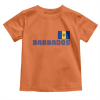 Retro Barbados Toddler T Shirt Vintage Barbadian Souvenir Caribbean Island Pride Heritage Gift
