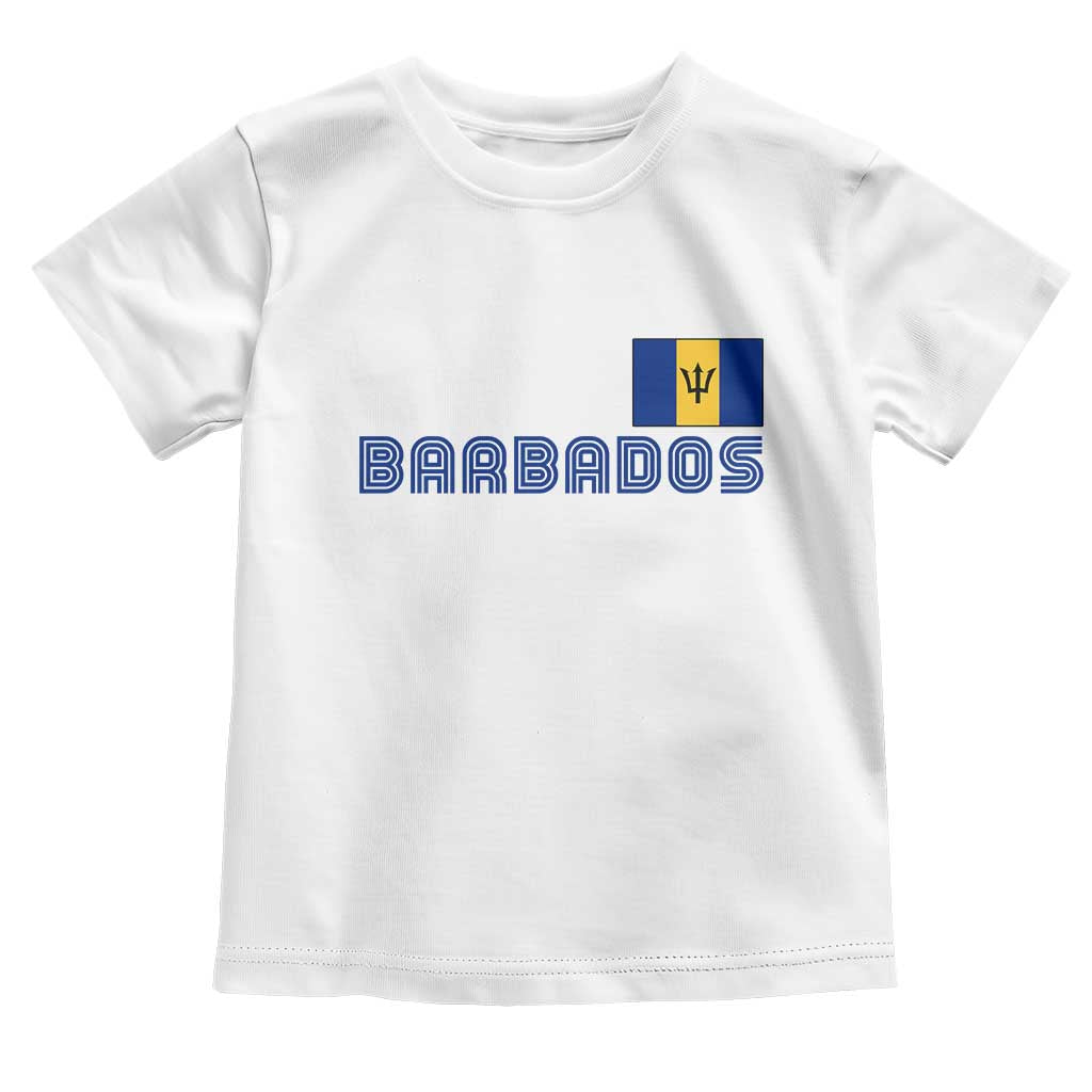 Retro Barbados Toddler T Shirt Vintage Barbadian Souvenir Caribbean Island Pride Heritage Gift