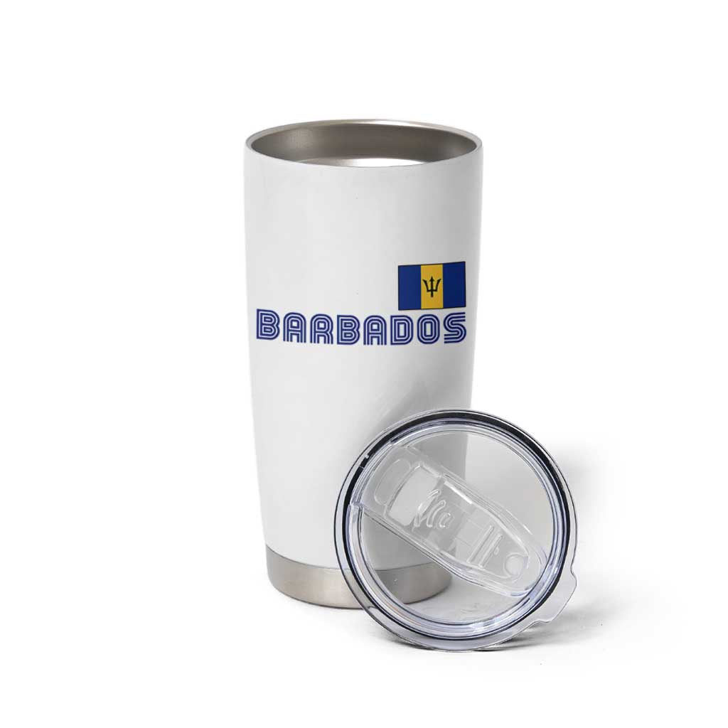 Retro Barbados Tumbler Cup Vintage Barbadian Souvenir Caribbean Island Pride Heritage Gift