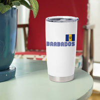 Retro Barbados Tumbler Cup Vintage Barbadian Souvenir Caribbean Island Pride Heritage Gift
