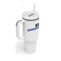 Retro Barbados Tumbler With Handle Vintage Barbadian Souvenir Caribbean Island Pride Heritage Gift