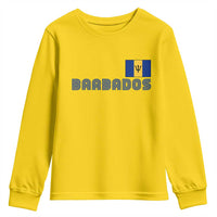 Retro Barbados Youth Sweatshirt Vintage Barbadian Souvenir Caribbean Island Pride Heritage Gift