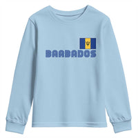 Retro Barbados Youth Sweatshirt Vintage Barbadian Souvenir Caribbean Island Pride Heritage Gift