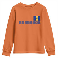 Retro Barbados Youth Sweatshirt Vintage Barbadian Souvenir Caribbean Island Pride Heritage Gift