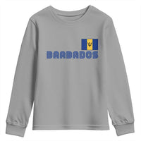 Retro Barbados Youth Sweatshirt Vintage Barbadian Souvenir Caribbean Island Pride Heritage Gift