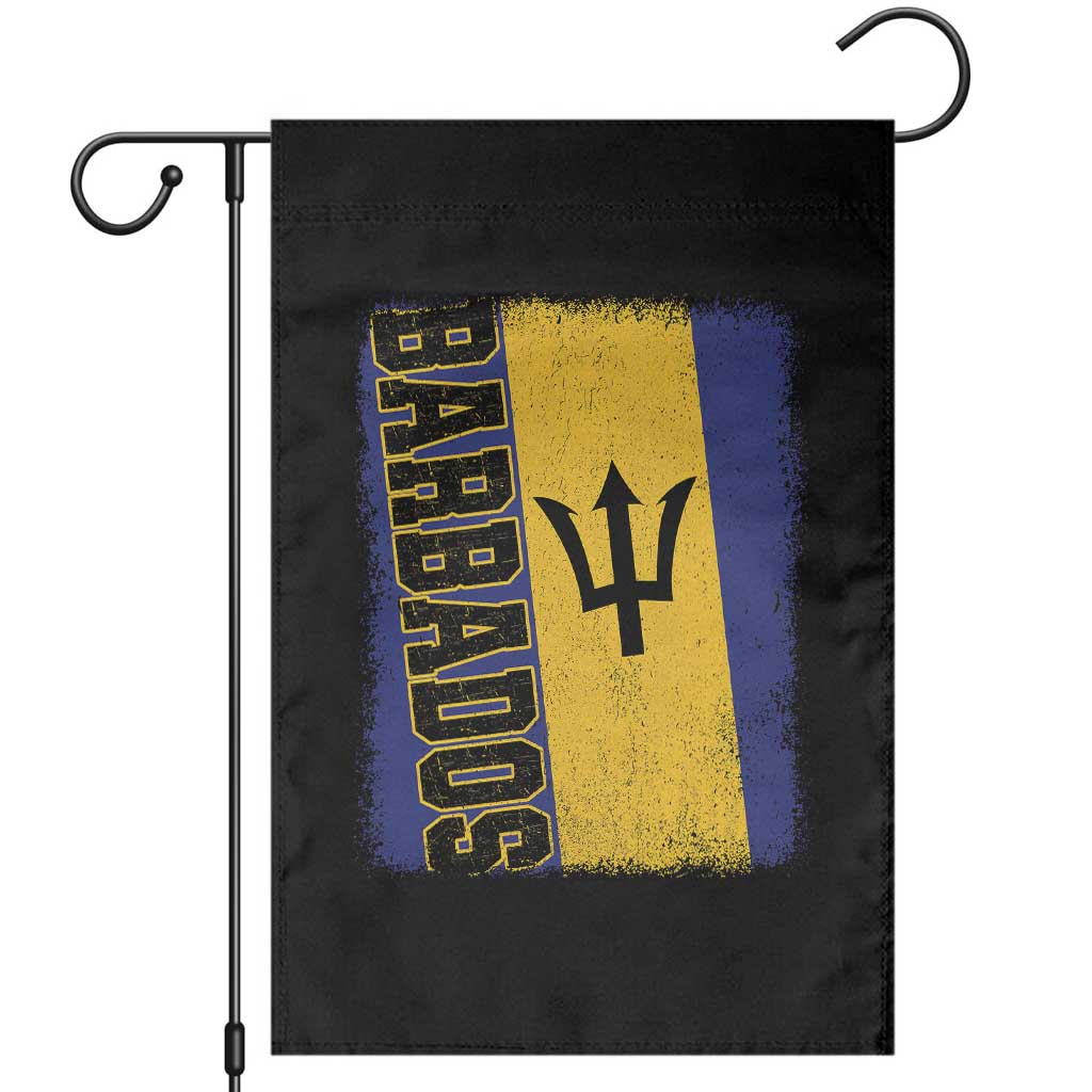 Vintage Barbados Flag Garden Flag Distressed Patriotic Caribbean Island Barbadian Pride Heritage Gift