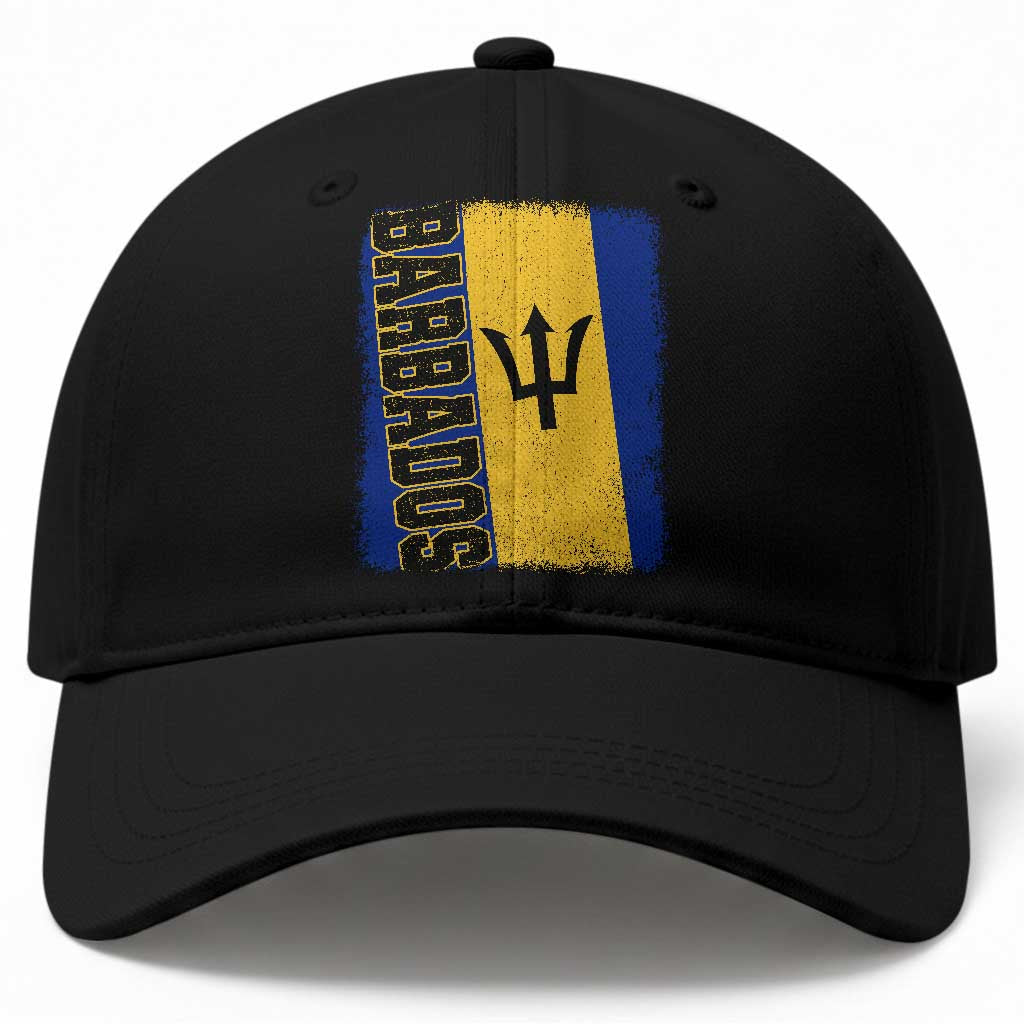 Vintage Barbados Flag Baseball Cap Distressed Patriotic Caribbean Island Barbadian Pride Heritage Gift