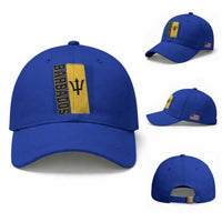 Vintage Barbados Flag Baseball Cap Distressed Patriotic Caribbean Island Barbadian Pride Heritage Gift