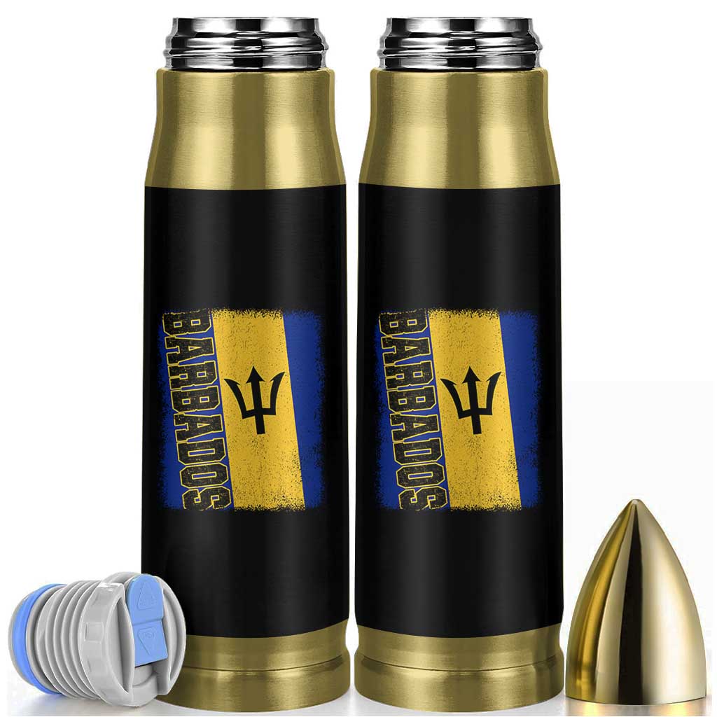 Vintage Barbados Flag Bullet Tumbler Distressed Patriotic Caribbean Island Barbadian Pride Heritage Gift