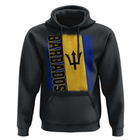 Vintage Barbados Flag Hoodie Distressed Patriotic Caribbean Island Barbadian Pride Heritage Gift
