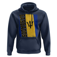 Vintage Barbados Flag Hoodie Distressed Patriotic Caribbean Island Barbadian Pride Heritage Gift