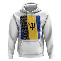 Vintage Barbados Flag Hoodie Distressed Patriotic Caribbean Island Barbadian Pride Heritage Gift