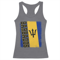 Vintage Barbados Flag Racerback Tank Top Distressed Patriotic Caribbean Island Barbadian Pride Heritage Gift