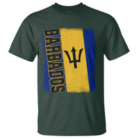 Vintage Barbados Flag T Shirt Distressed Patriotic Caribbean Island Barbadian Pride Heritage Gift