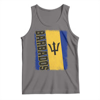 Vintage Barbados Flag Tank Top Distressed Patriotic Caribbean Island Barbadian Pride Heritage Gift