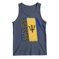 Vintage Barbados Flag Tank Top Distressed Patriotic Caribbean Island Barbadian Pride Heritage Gift