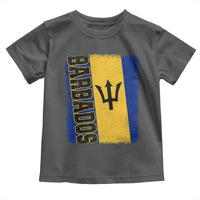 Vintage Barbados Flag Toddler T Shirt Distressed Patriotic Caribbean Island Barbadian Pride Heritage Gift