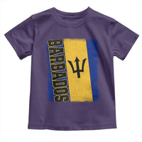 Vintage Barbados Flag Toddler T Shirt Distressed Patriotic Caribbean Island Barbadian Pride Heritage Gift