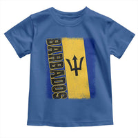 Vintage Barbados Flag Toddler T Shirt Distressed Patriotic Caribbean Island Barbadian Pride Heritage Gift