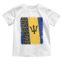 Vintage Barbados Flag Toddler T Shirt Distressed Patriotic Caribbean Island Barbadian Pride Heritage Gift