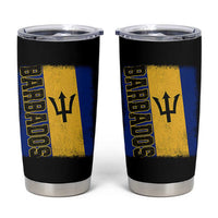 Vintage Barbados Flag Tumbler Cup Distressed Patriotic Caribbean Island Barbadian Pride Heritage Gift