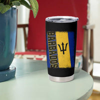 Vintage Barbados Flag Tumbler Cup Distressed Patriotic Caribbean Island Barbadian Pride Heritage Gift