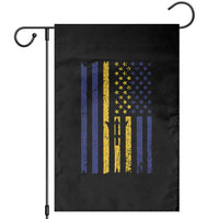Barbados American Flag Garden Flag Distressed Barbadian Pride Patriotic Heritage Gift