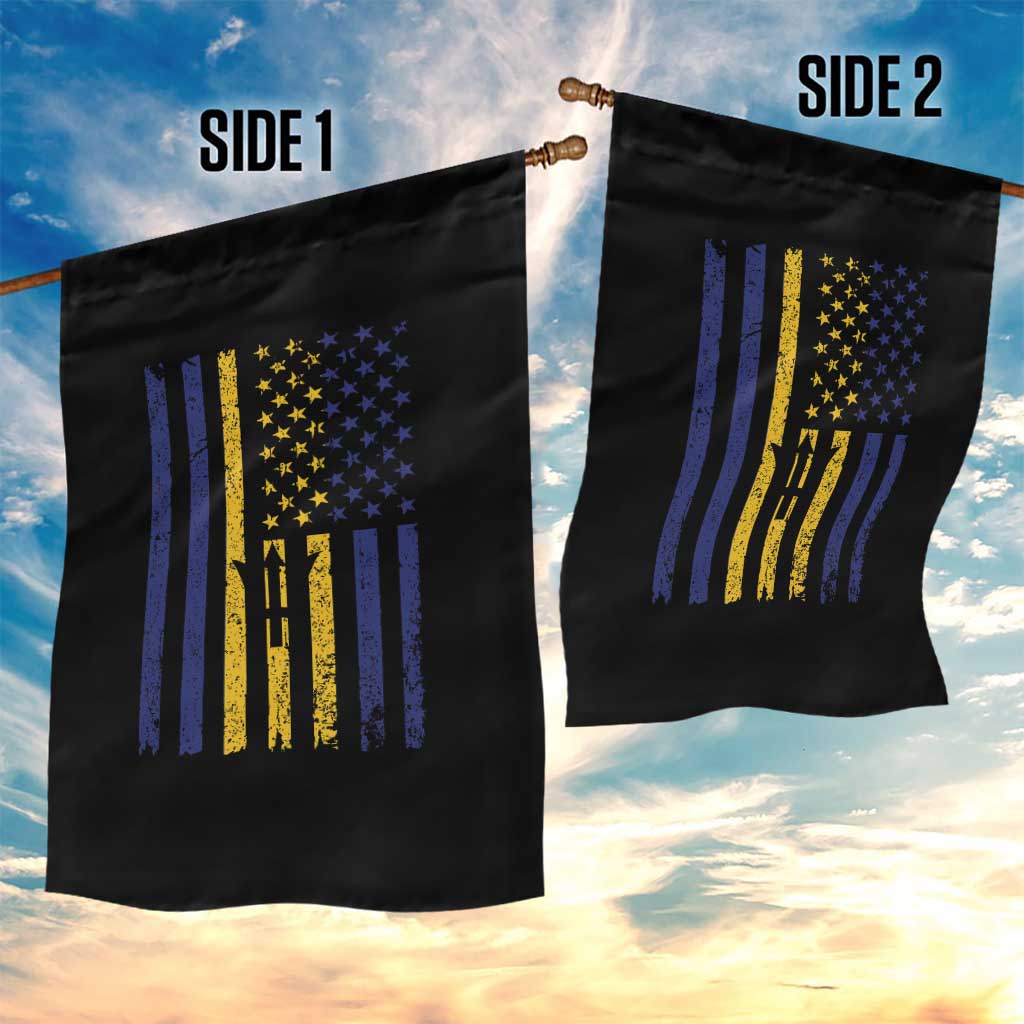 Barbados American Flag Garden Flag Distressed Barbadian Pride Patriotic Heritage Gift