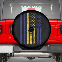 Barbados American Flag Spare Tire Cover Distressed Barbadian Pride Patriotic Heritage Gift