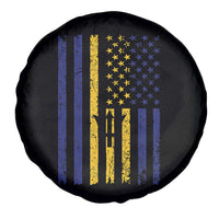 Barbados American Flag Spare Tire Cover Distressed Barbadian Pride Patriotic Heritage Gift