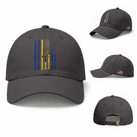 Barbados American Flag Baseball Cap Distressed Barbadian Pride Patriotic Heritage Gift