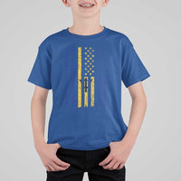 Barbados American Flag T Shirt For Kid Distressed Barbadian Pride Patriotic Heritage Gift