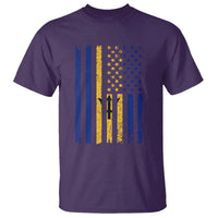 Barbados American Flag T Shirt Distressed Barbadian Pride Patriotic Heritage Gift
