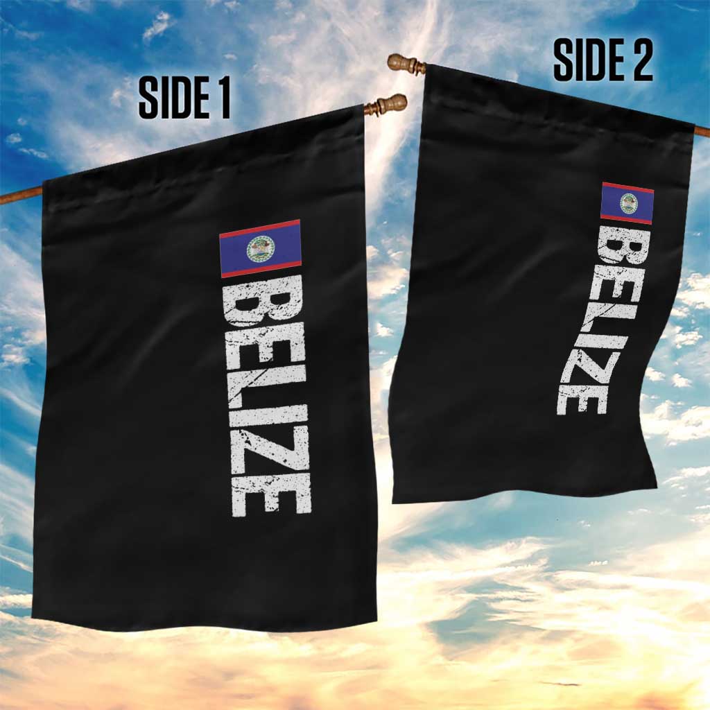 Belize Flag Garden Flag Distressed Central American Pride Heritage Gift