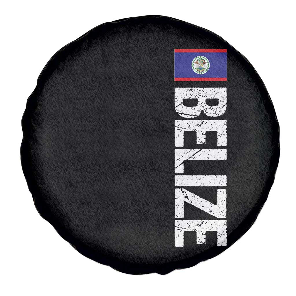 Belize Flag Spare Tire Cover Distressed Central American Pride Heritage Gift
