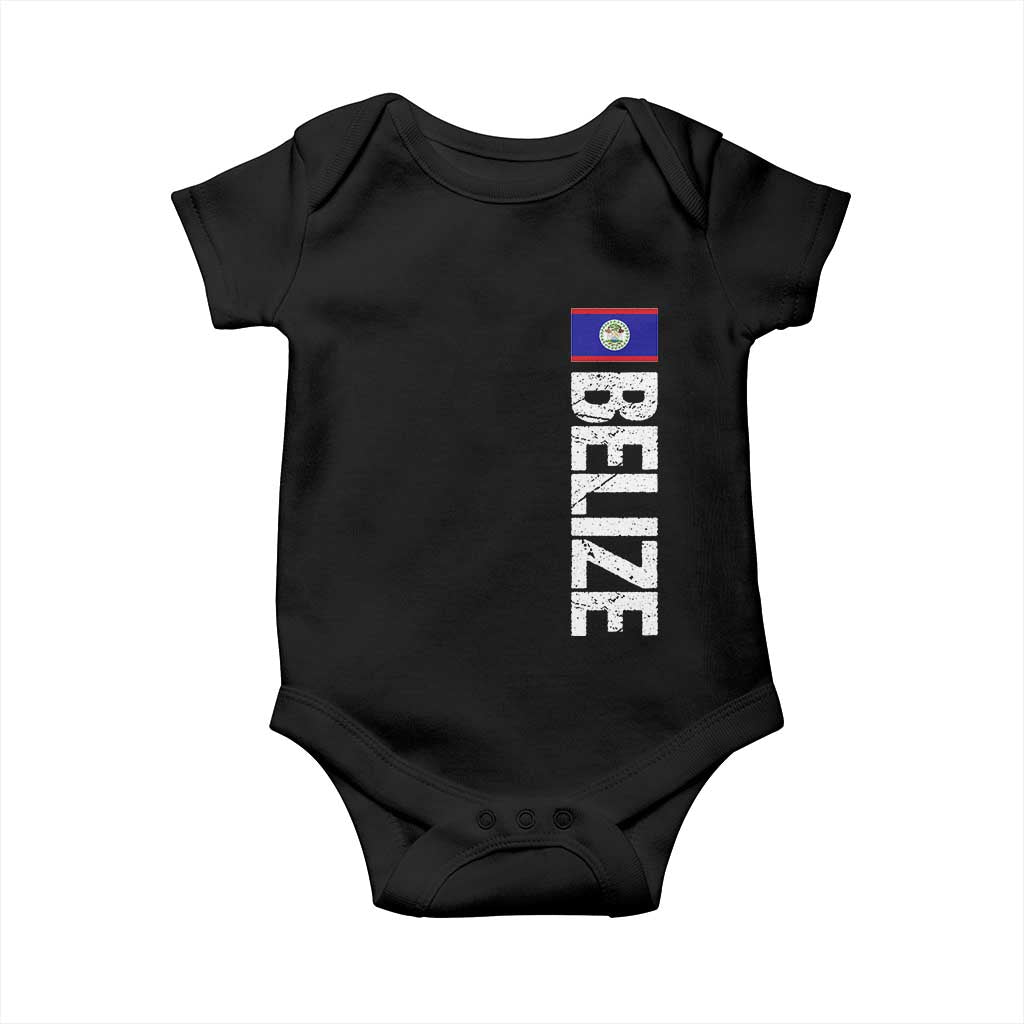 Belize Flag Baby Onesie Distressed Central American Pride Heritage Gift