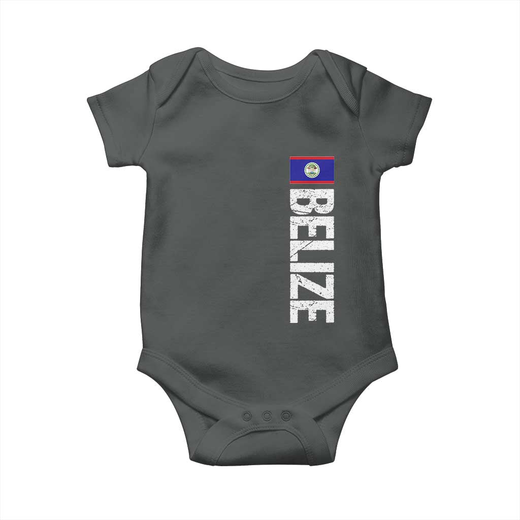 Belize Flag Baby Onesie Distressed Central American Pride Heritage Gift