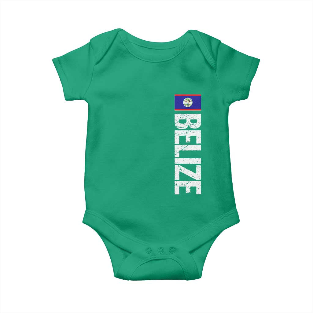 Belize Flag Baby Onesie Distressed Central American Pride Heritage Gift