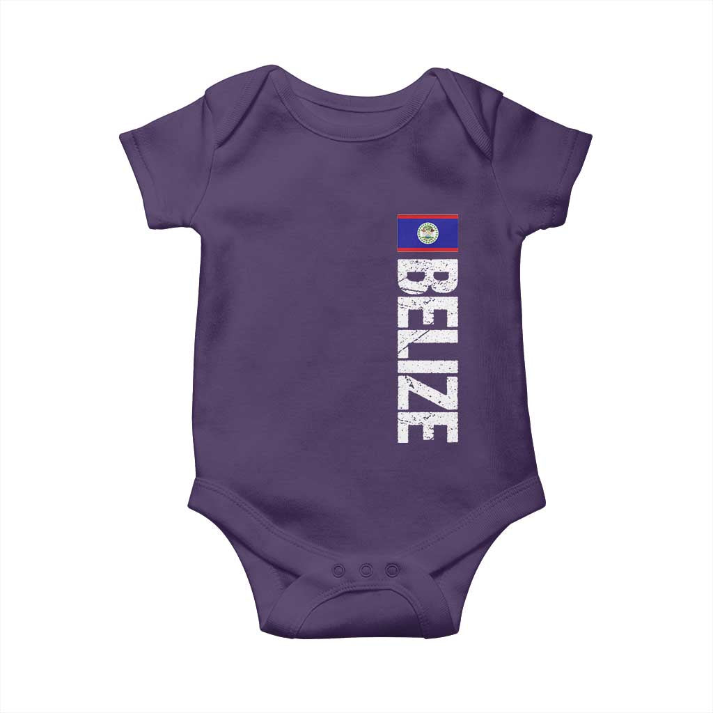 Belize Flag Baby Onesie Distressed Central American Pride Heritage Gift