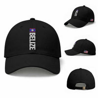 Belize Flag Baseball Cap Distressed Central American Pride Heritage Gift