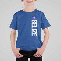 Belize Flag T Shirt For Kid Distressed Central American Pride Heritage Gift